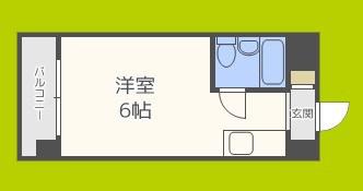 メゾンドサンセール(ワンルーム/5階)の間取り写真