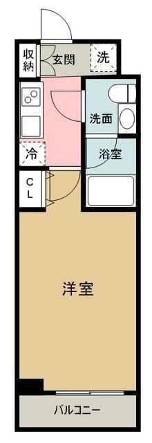 スパシエ スタイル 練馬春日町(1K/4階)の間取り写真