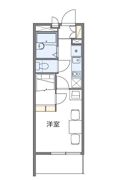 片倉大丸(1K/4階)の間取り写真