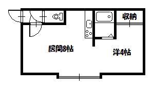 サンマルコ(1DK/2階)の間取り写真