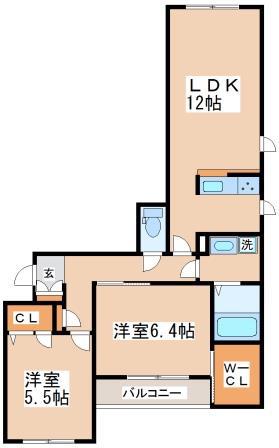 CASAPINOII(2LDK/2階)の間取り写真