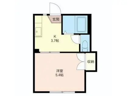 エンジェルハイム(1K/1階)の間取り写真