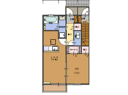 ロイヤルシティ ダイワハウス(1LDK/1階)の間取り写真