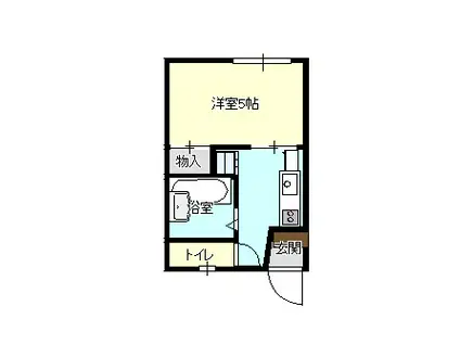 セフィラ佐々木(1K/2階)の間取り写真