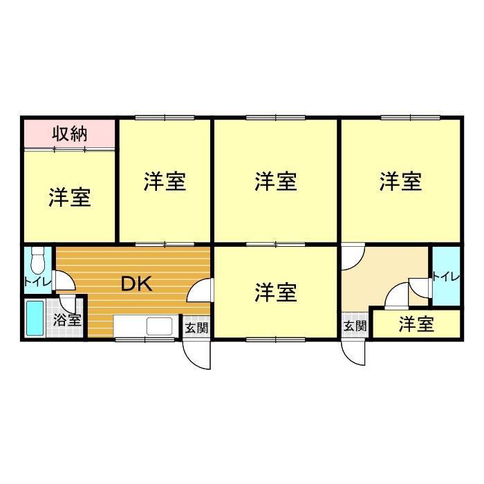 一の宮住居(4DK/2階)の間取り写真