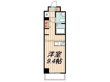 プレール・ドゥーク錦糸公園ノース(ワンルーム/2階)の間取り写真