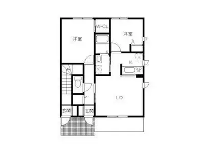 コート・ソフィア A棟(2LDK/1階)の間取り写真