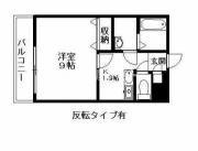 スカイマンションD棟(1K/1階)の間取り写真