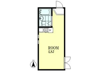 アーバンプレイス中野新橋(ワンルーム/1階)の間取り写真