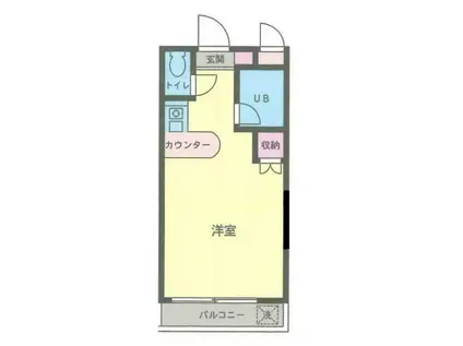 エクセレント海老名(ワンルーム/3階)の間取り写真