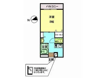 エントピア(1K/1階)の間取り写真