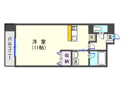 ボナンザ西千石(ワンルーム/4階)の間取り写真