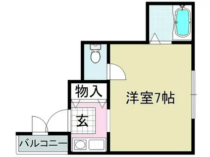 近江ビル(1K/4階)の間取り写真