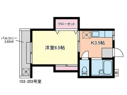 セドロ クアトロ(1K/1階)の間取り写真