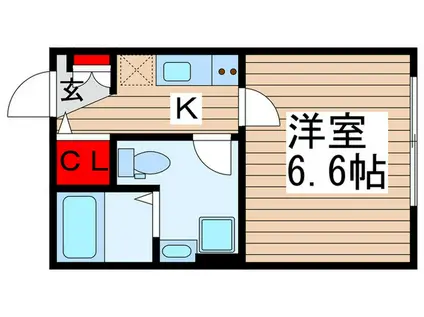 エテルノヴァローレ柏(1K/2階)の間取り写真