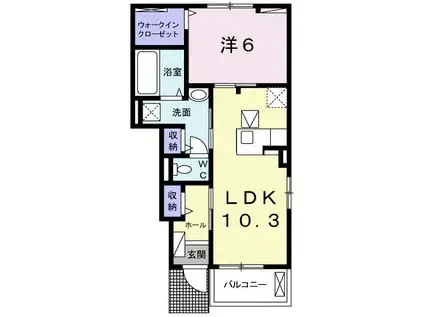 リバティドリーム イレブン(1LDK/1階)の間取り写真