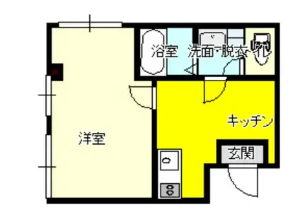SATOビル神辺(1K/3階)の間取り写真