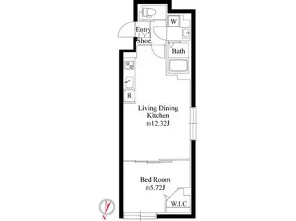 グランパセオ大岡山(1LDK/3階)の間取り写真