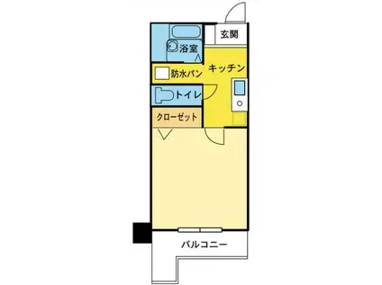 ミオカステーロ横濱南アビターレ(1K/2階)の間取り写真