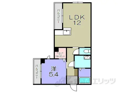 グランロシェ-Y(1LDK/3階)の間取り写真