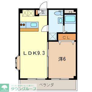フローレス10番館 914257(1LDK/2階)の間取り写真