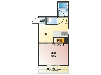 グランデ西巣鴨(1K/2階)の間取り写真