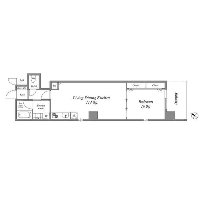 BROAD阿倍野阪南町RESIDENCE(1LDK/3階)の間取り写真