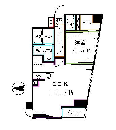 レジディア高円寺(1LDK/6階)の間取り写真