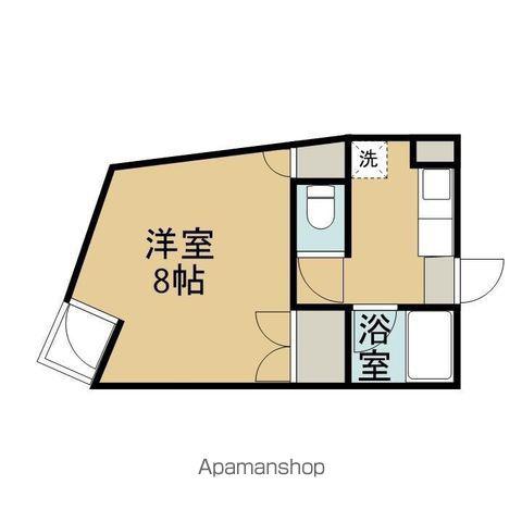 ブリリアントハイツ(1K/3階)の間取り写真