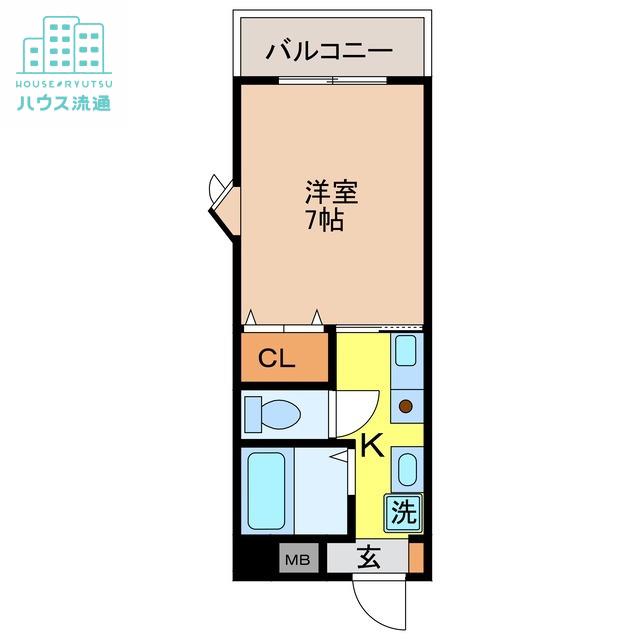 レスピーロ(1K/2階)の間取り写真