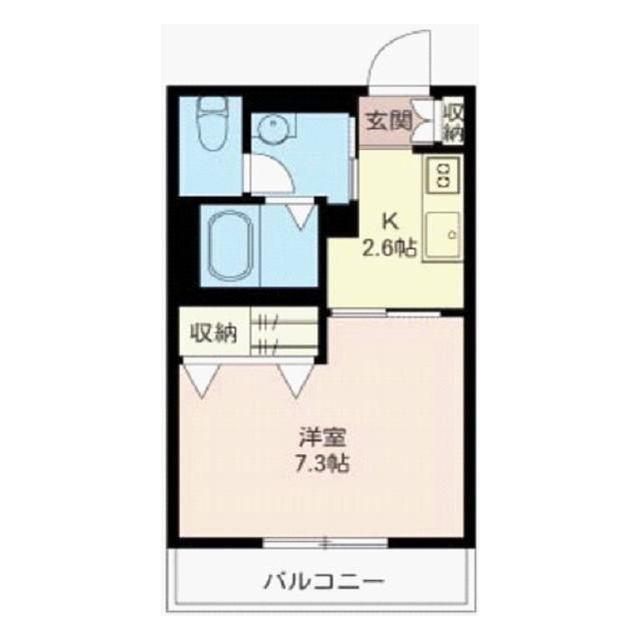 レジデンス渡田(1K/3階)の間取り写真