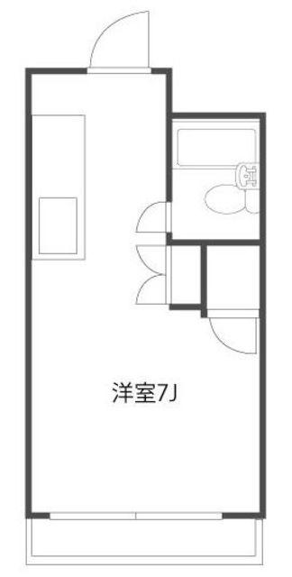 ソレイユ暁(ワンルーム/4階)の間取り写真