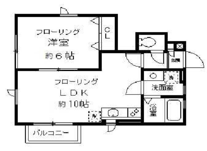 デザインコート西品川(1LDK/1階)の間取り写真
