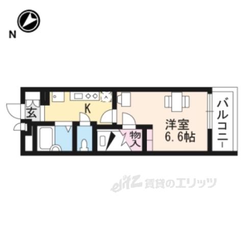 レオパレスB VILLAGE(1K/1階)の間取り写真