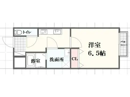 ネストプラス網干駅前(1K/1階)の間取り写真