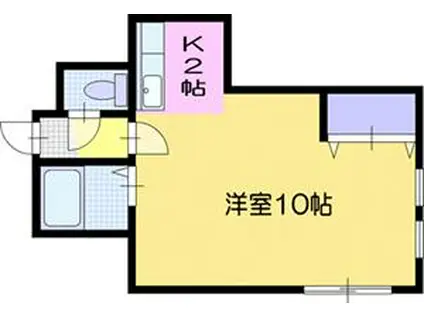 ブランニュー35(1K/1階)の間取り写真