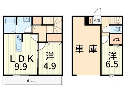 MER五番館(2LDK/1階)の間取り写真