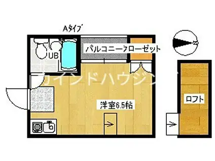 ザ・インペリアルコート御崎サウスタワー(ワンルーム/3階)の間取り写真