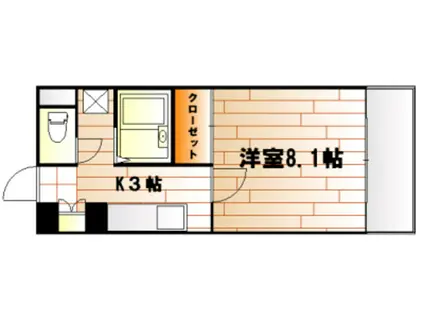 NASコーポ中須(1K/3階)の間取り写真