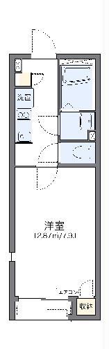 レオネクストシェーンブルン(1K/2階)の間取り写真