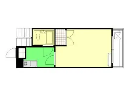 池袋本町マンション(1K/2階)の間取り写真