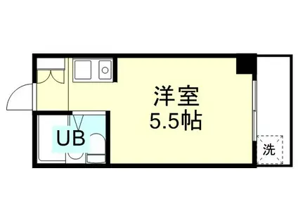 フォースアベニュー(ワンルーム/2階)の間取り写真