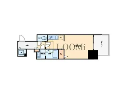 ドゥーエ南堀江(ワンルーム/3階)の間取り写真