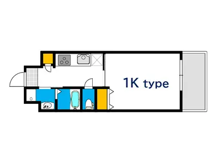 ORIENT BLD NO123(1K/15階)の間取り写真