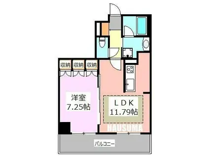 アンビエンテ駒込(1LDK/2階)の間取り写真
