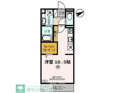 D-ROOM FLOWER(ワンルーム/3階)の間取り写真