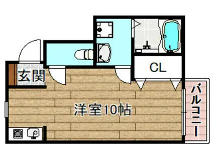 FGRACE高槻(1K/2階)の間取り写真
