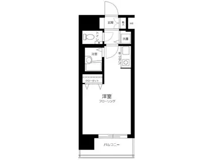 ロイヤルパレス大塚駅前(ワンルーム/6階)の間取り写真