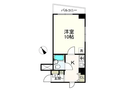 おぎくぼ本郷ビル(1K/3階)の間取り写真