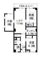 メゾンWAT(3LDK/2階)の間取り写真